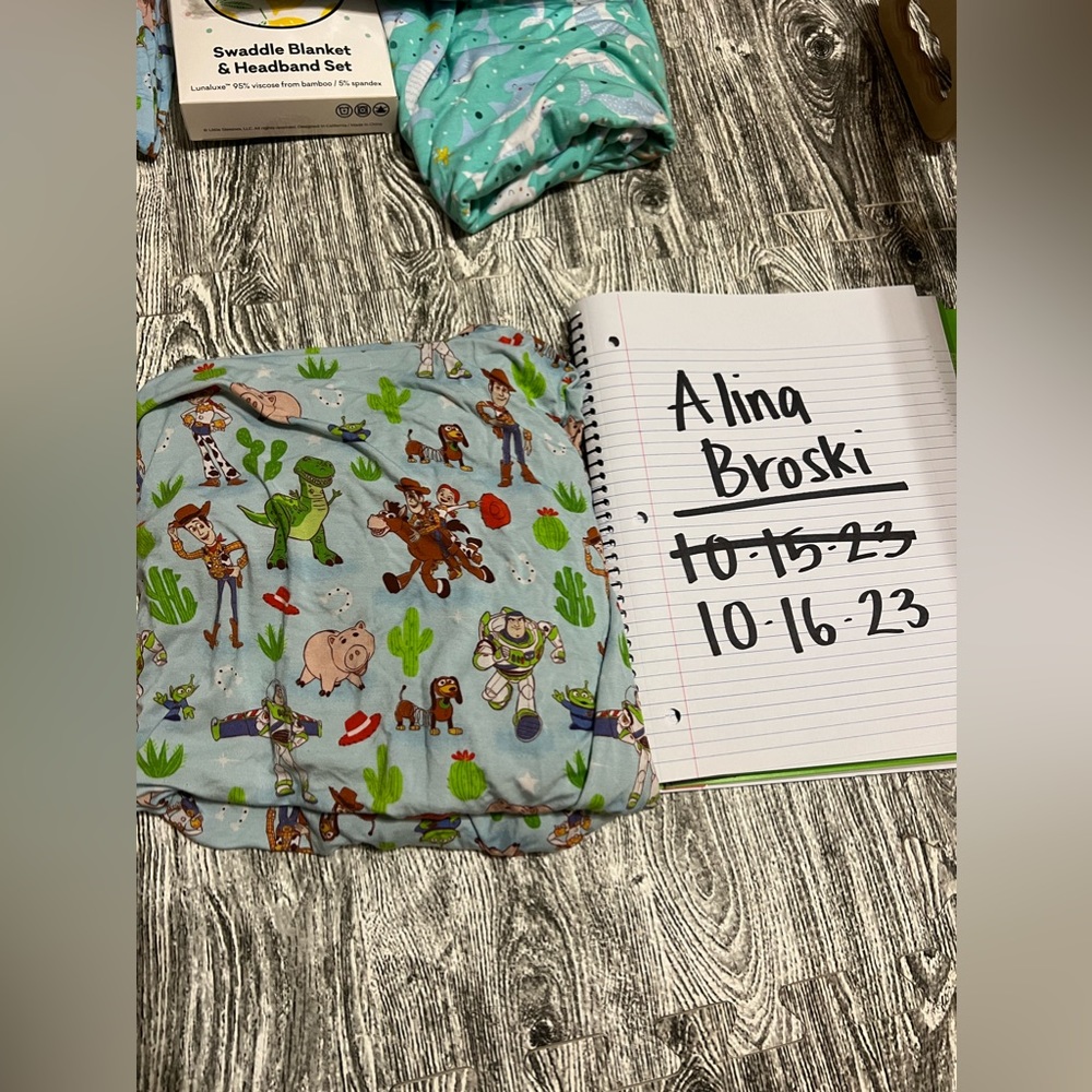 Little sleepies Toy Story crib sheet